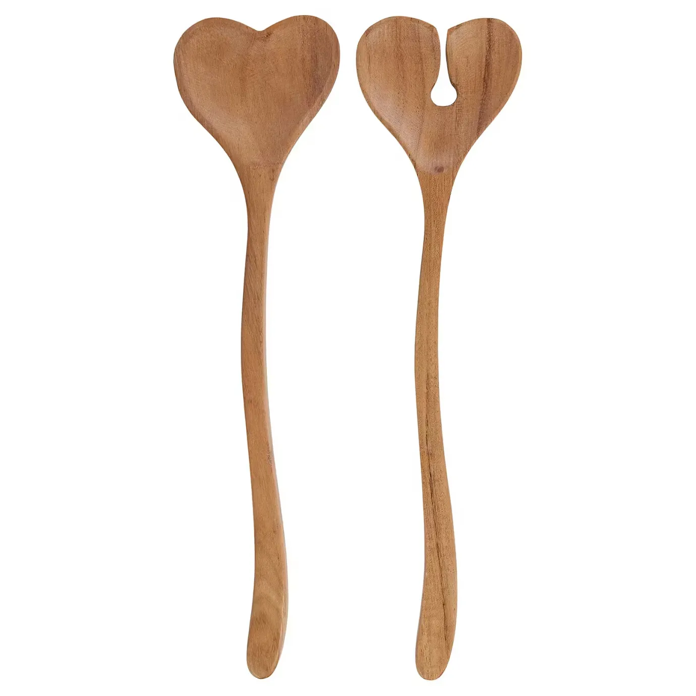 Butlers ACACIA Salatbesteck-Set Herz 2-tlg.- Kochen & Backen|Besteck