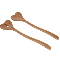 Butlers ACACIA Salatbesteck-Set Herz 2-tlg.- Kochen & Backen|Besteck