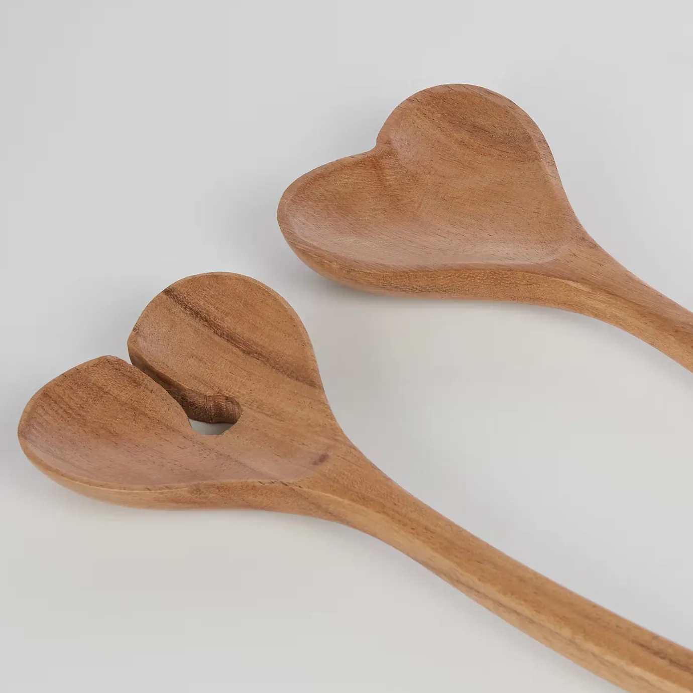 Butlers ACACIA Salatbesteck-Set Herz 2-tlg.- Kochen & Backen|Besteck