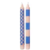 Butlers ART BOUGIE Stabkerze Checker 2er-Set- Kerzen