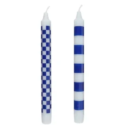 Butlers ART BOUGIE Stabkerze Checker 2er Set- Kerzen