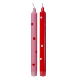 Butlers ART BOUGIE Stabkerze Herzen 2er Set- Kerzen
