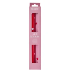 Butlers ART BOUGIE Stabkerze Herzen 2er Set- Kerzen