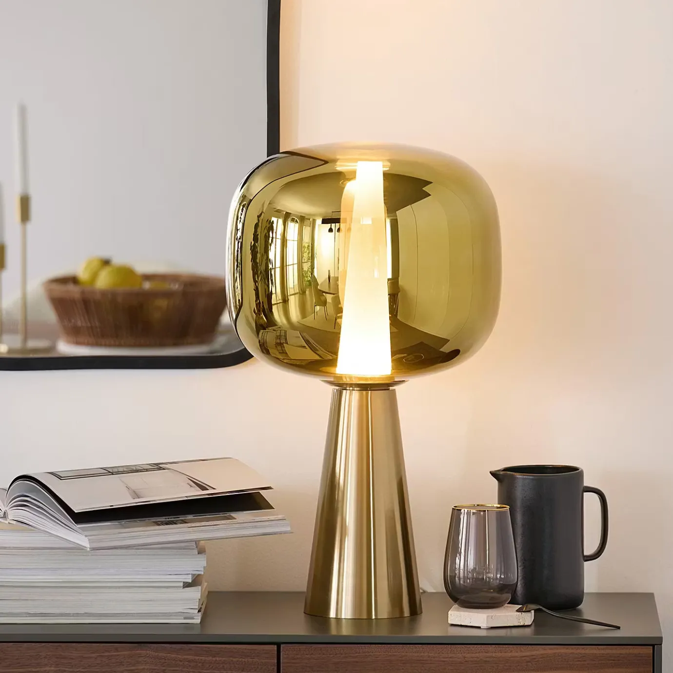Butlers ART DECO Tischleuchte- Tischlampen