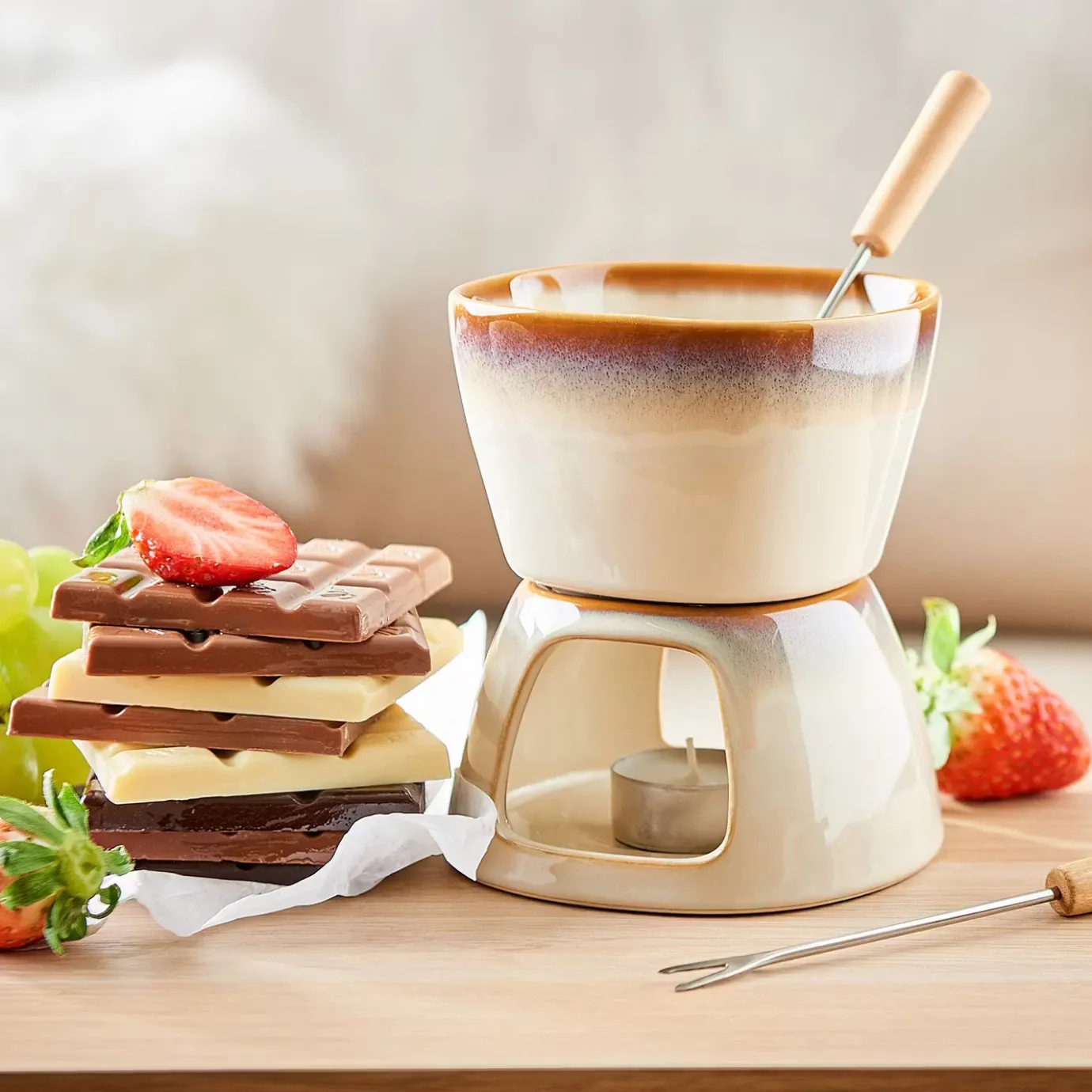 Butlers AU CHOCOLAT Mini-Fondue 4er-Set- Tassen & Becher