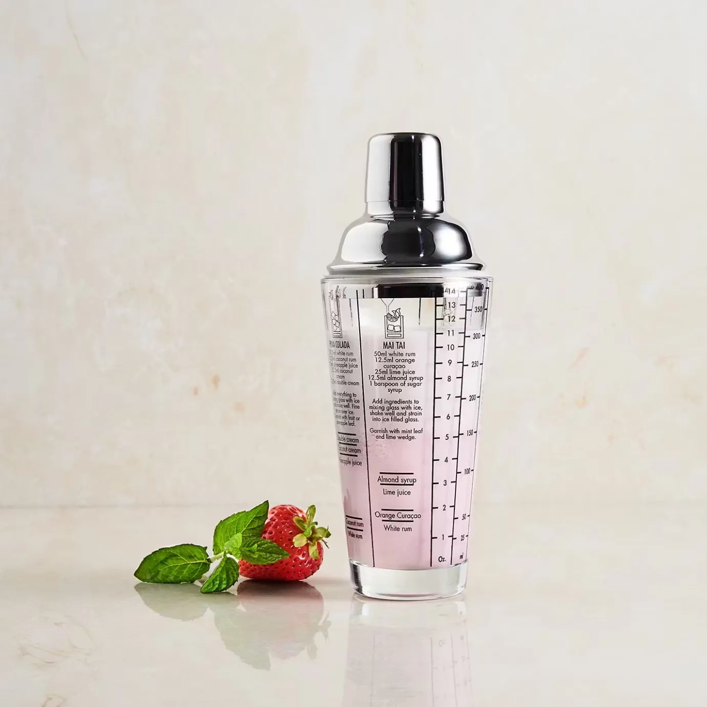 Butlers BARTENDER Cocktailshaker 4er-Set- Cocktailgläser