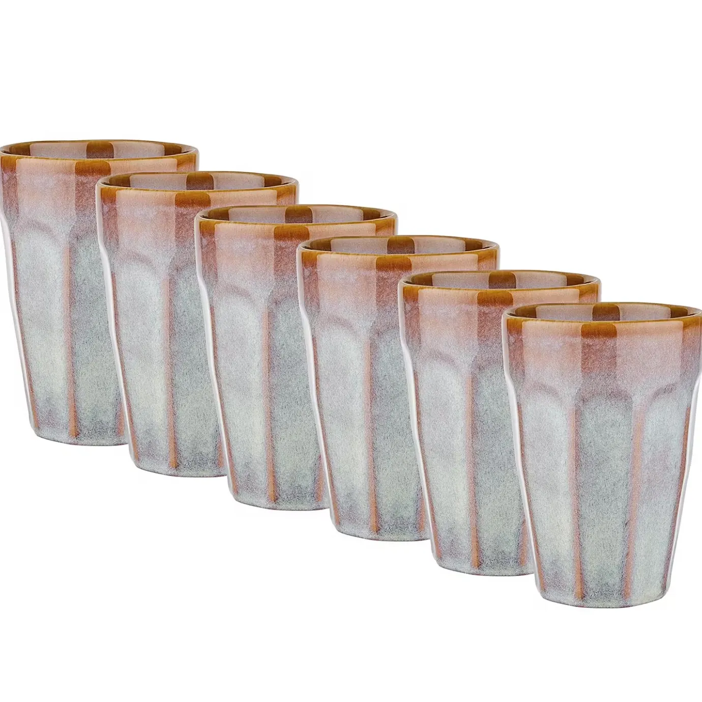 Butlers BERGAMO Latte Macchiato Tasse 6er-Set- Tassen & Becher