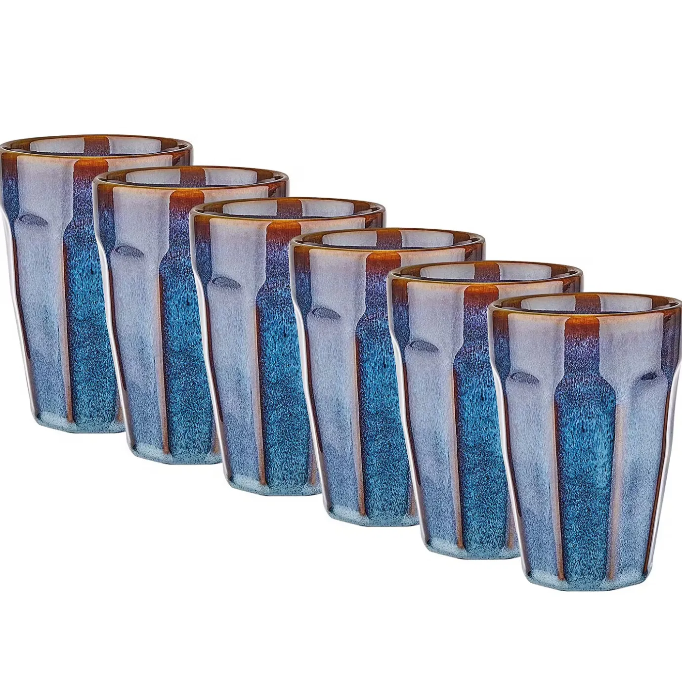 Butlers BERGAMO Latte Macchiato Tasse 6er-Set- Tassen & Becher
