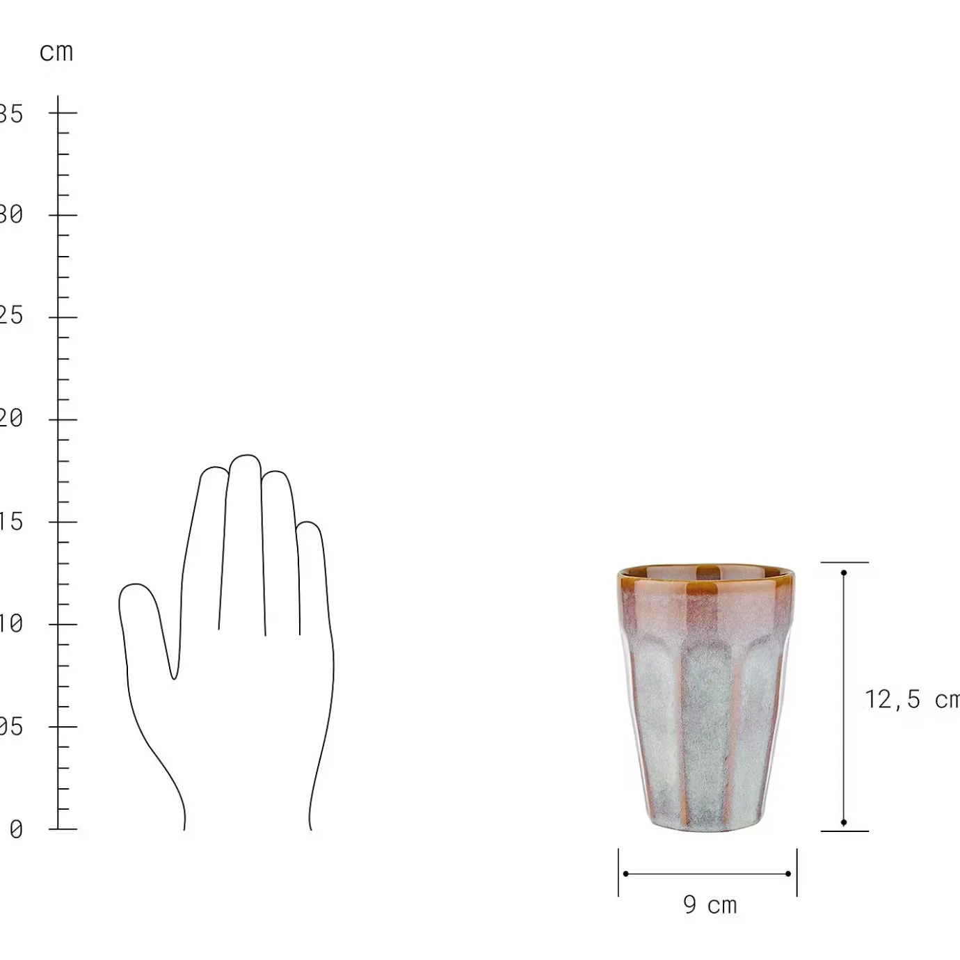 Butlers BERGAMO Latte Macchiato Tasse- Tassen & Becher
