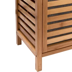 Butlers BIG BAMBOO Regal mit Wäschekorb- Badmöbel|Bad-Accessoires