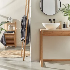 Butlers BIG BAMBOO Regal mit Wäschekorb- Badmöbel|Bad-Accessoires
