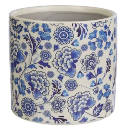 Butlers BLUE BLOSSOM Blumenübertopf- Blumentöpfe & Übertöpfe