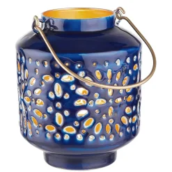Butlers BLUE MAROCCO Laterne 4er-Set- Laternen|Kerzenhalter & Kerzenständer