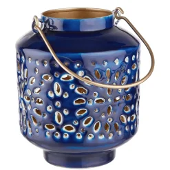 Butlers BLUE MAROCCO Laterne 4er-Set- Laternen|Kerzenhalter & Kerzenständer