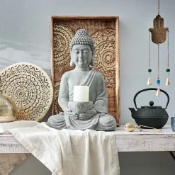Butlers BUDDHA Kerzenhalter- Kerzenhalter & Kerzenständer