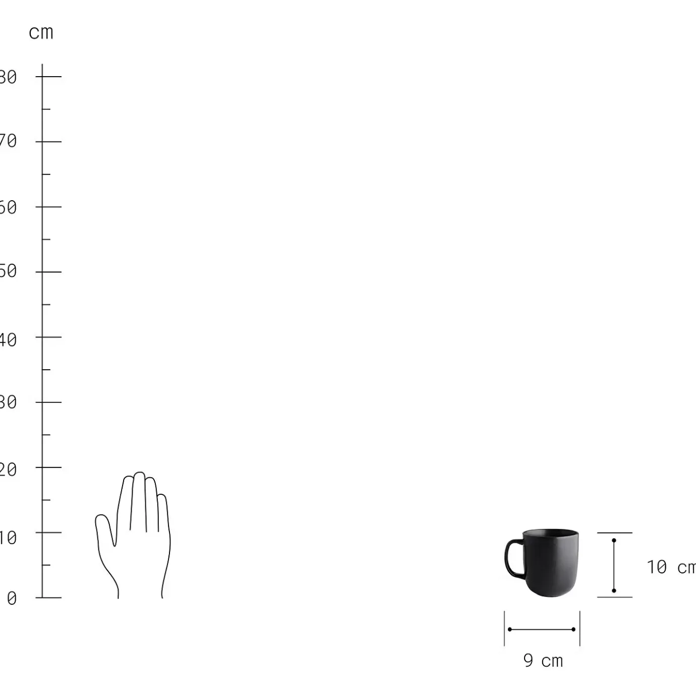 Butlers CASA NOVA Tasse 4er-Set- Tassen & Becher