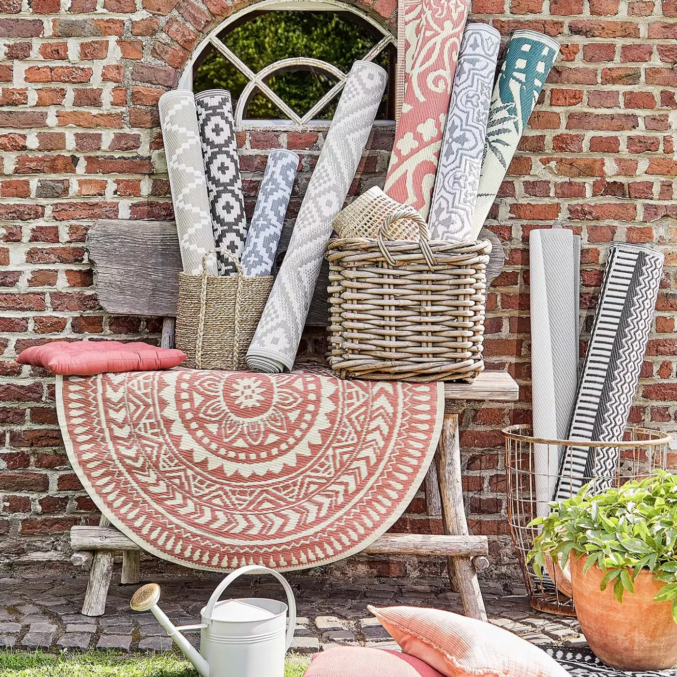 Butlers COLOUR CLASH In-/Outdoorteppich Ethno- Teppiche