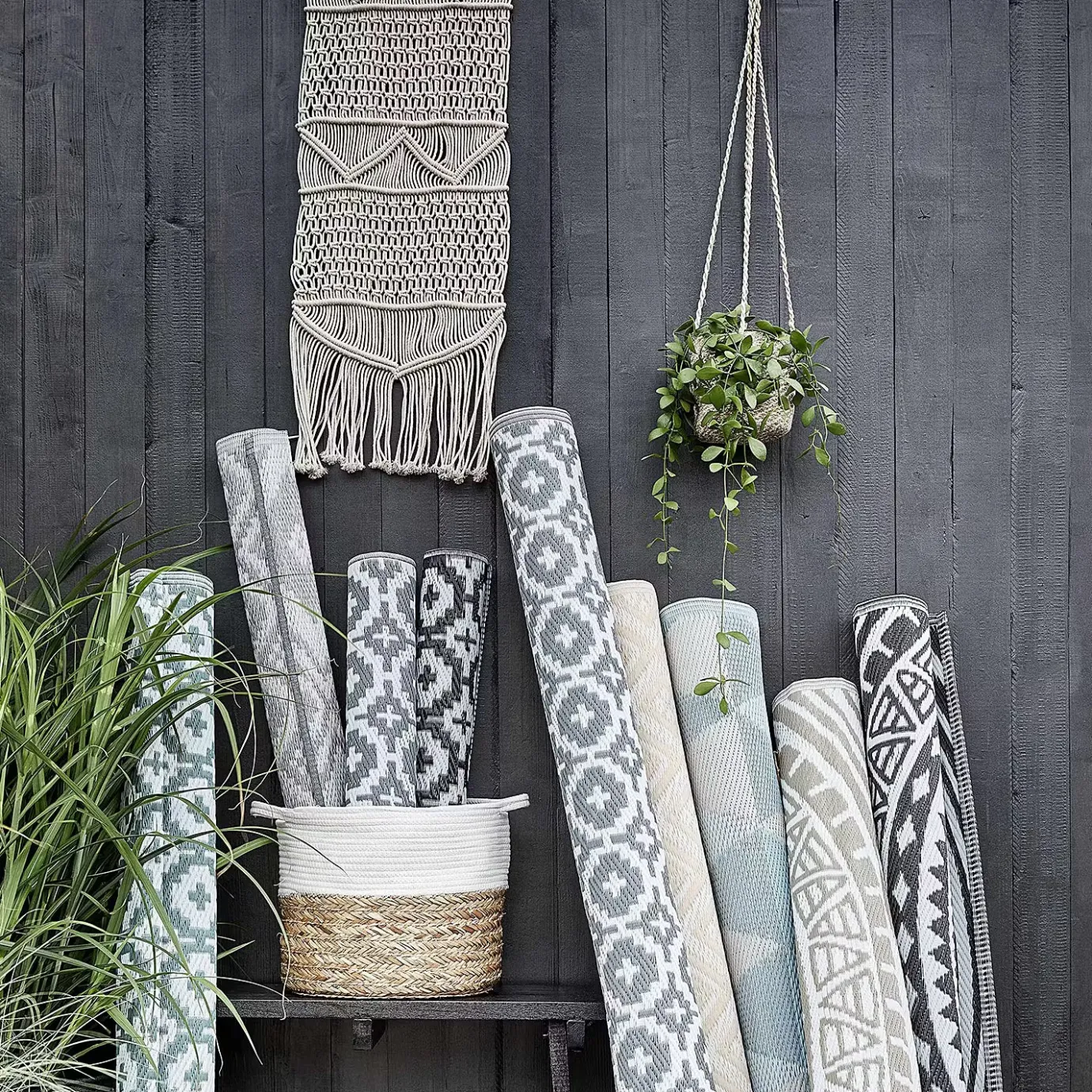 Butlers COLOUR CLASH In-/Outdoorteppich Circles- Teppiche