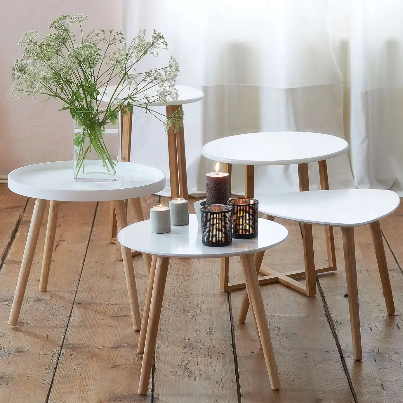 Butlers CONCRETE Kerzenhalter 6er-Set- Kerzenhalter & Kerzenständer