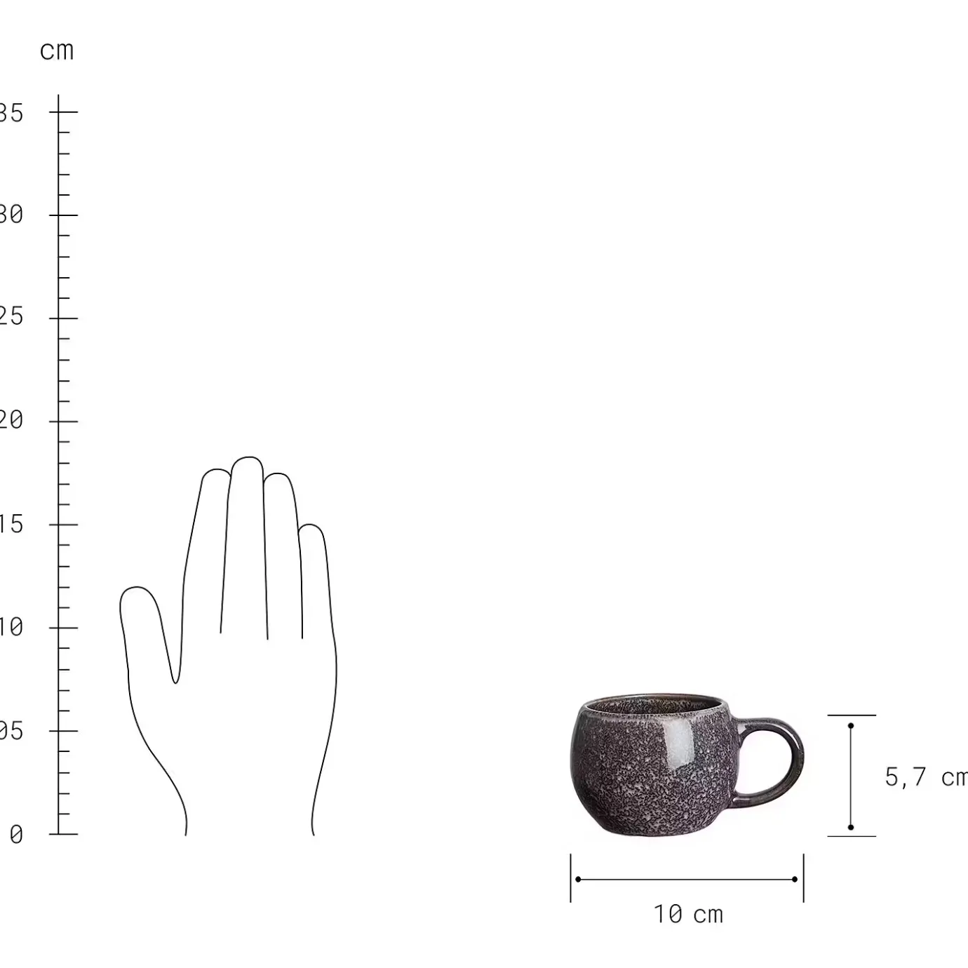 Butlers COTTAGE Espressotasse 6er-Set- Tassen & Becher
