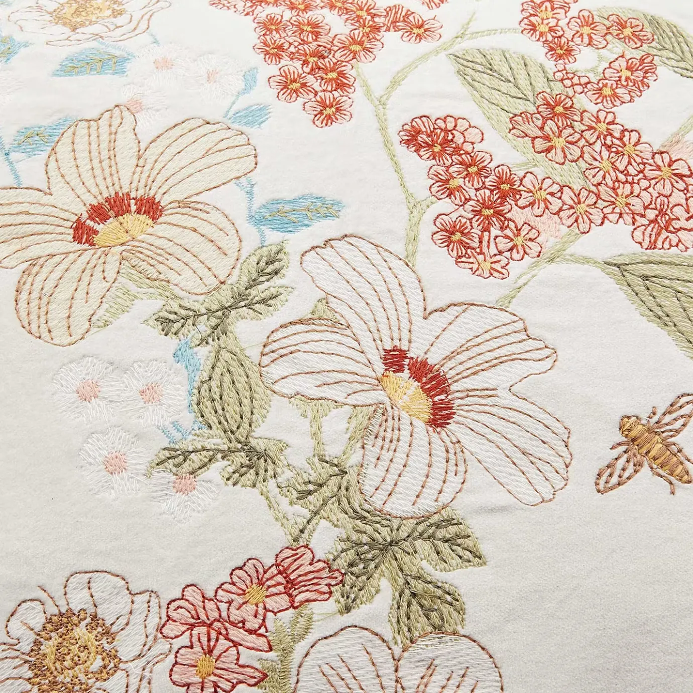 Butlers COTTON VELVET Dekokissen Blumen- Kissen & Decken