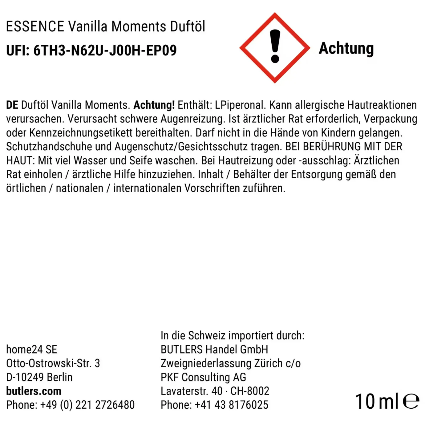 Butlers ESSENCE Duftöl Vanilla Moments- Raumdüfte|Raumdüfte & Diffuser