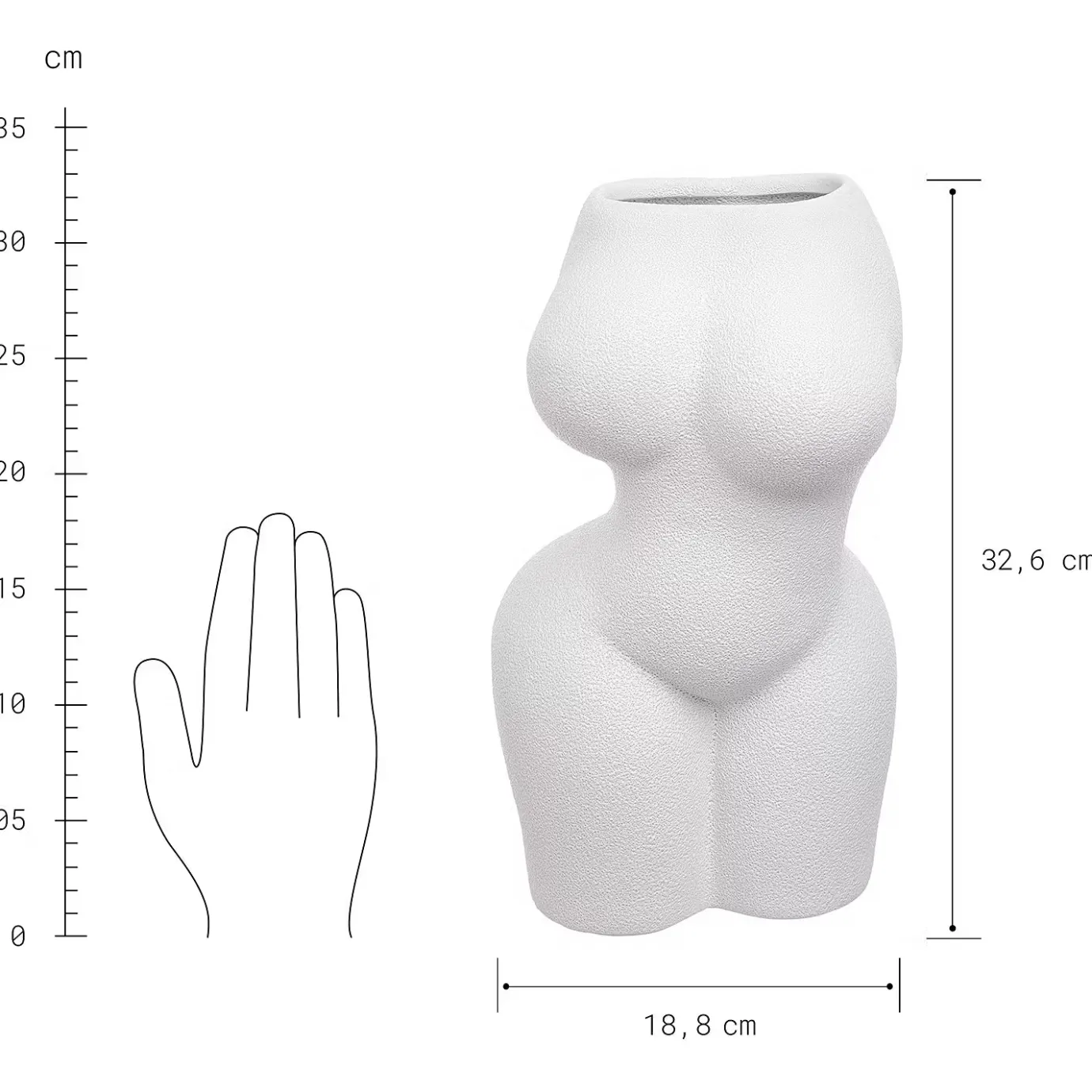 Butlers EVA Vase Silhouette- Vasen