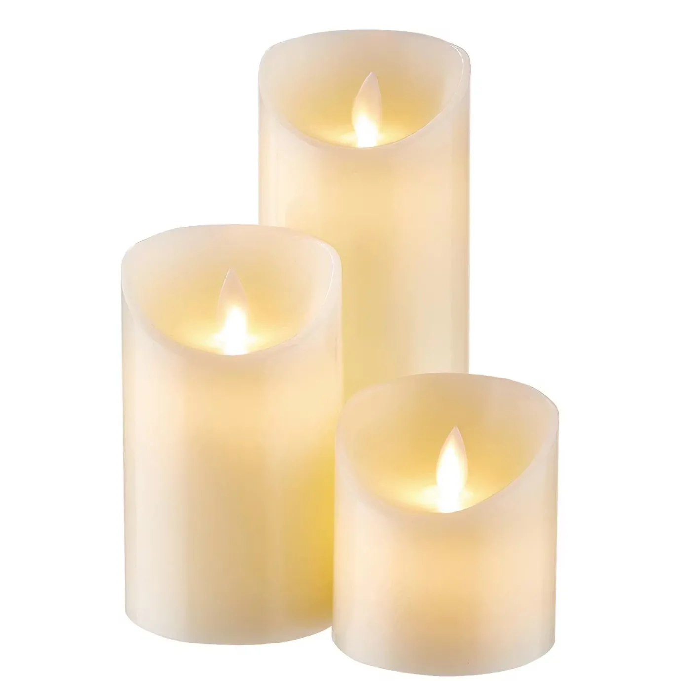 Butlers GLOWING FLAME LED Kerzen-Set 3-tlg.- Kerzen