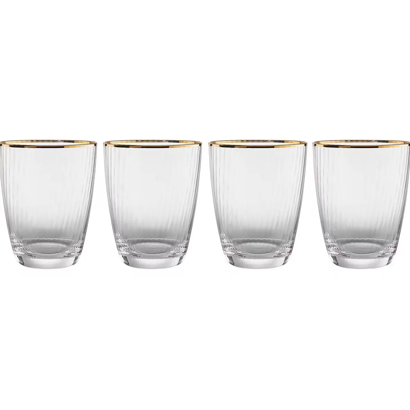 Butlers GOLDEN TWENTIES Wasserglas 4er-Set- Wassergläser