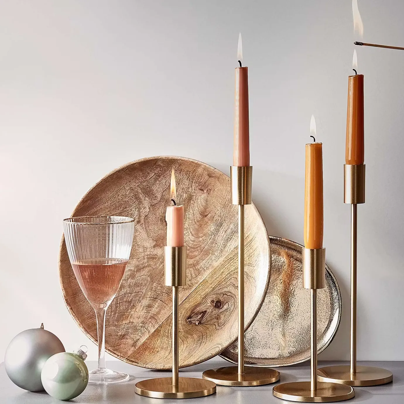 Butlers HIGHLIGHT Kerzenhalter 4er-Set- Kerzenhalter & Kerzenständer