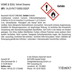 Butlers HOME & SOUL Raumduft Velvet Dreams- Raumdüfte|Raumdüfte & Diffuser
