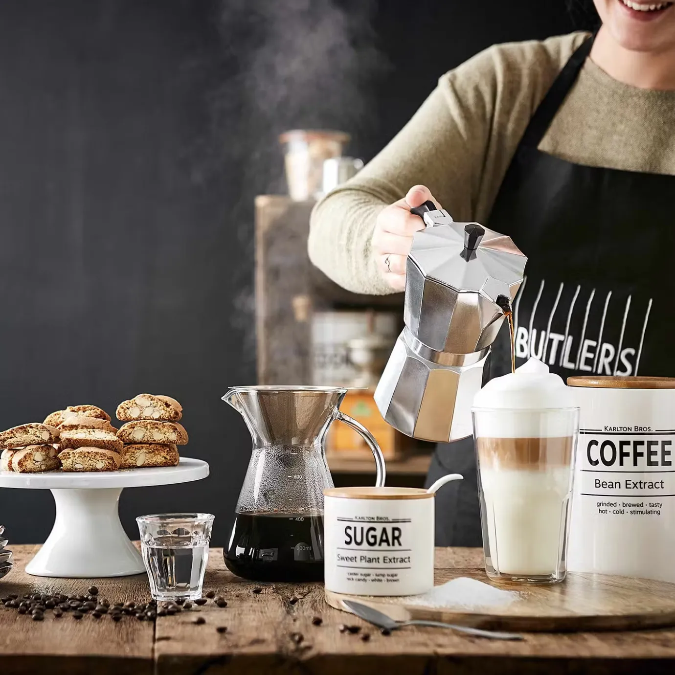 Butlers KARLTON BROS. Zuckerdose 4er-Set- Aufbewahrungsdosen