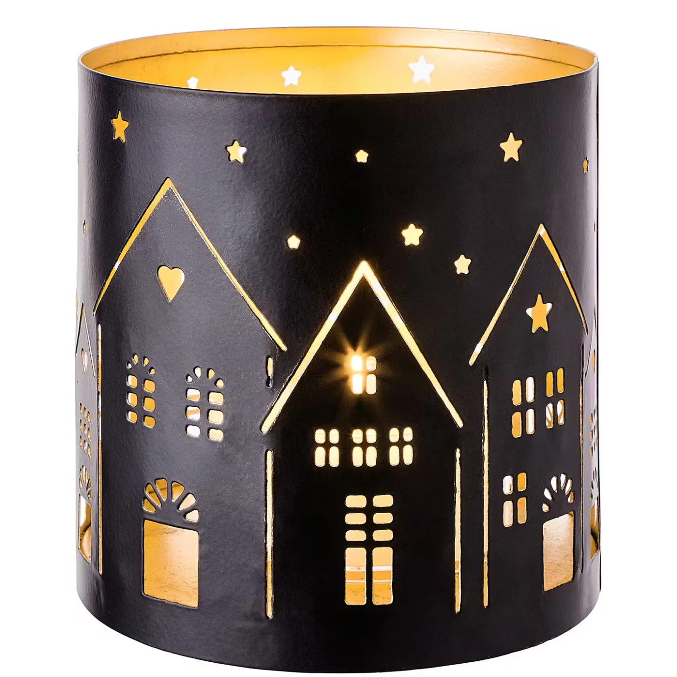 Butlers LUMINOUS Windlicht Häuser- Windlichter|Kerzenhalter & Kerzenständer