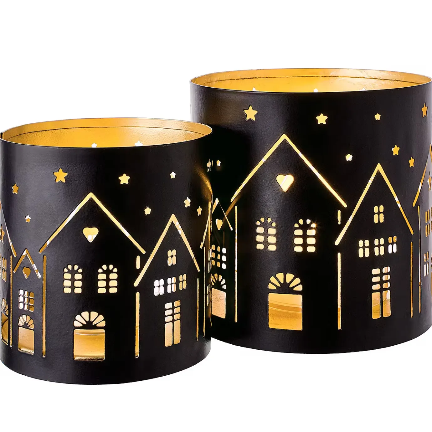 Butlers LUMINOUS Windlicht Häuser- Windlichter|Kerzenhalter & Kerzenständer
