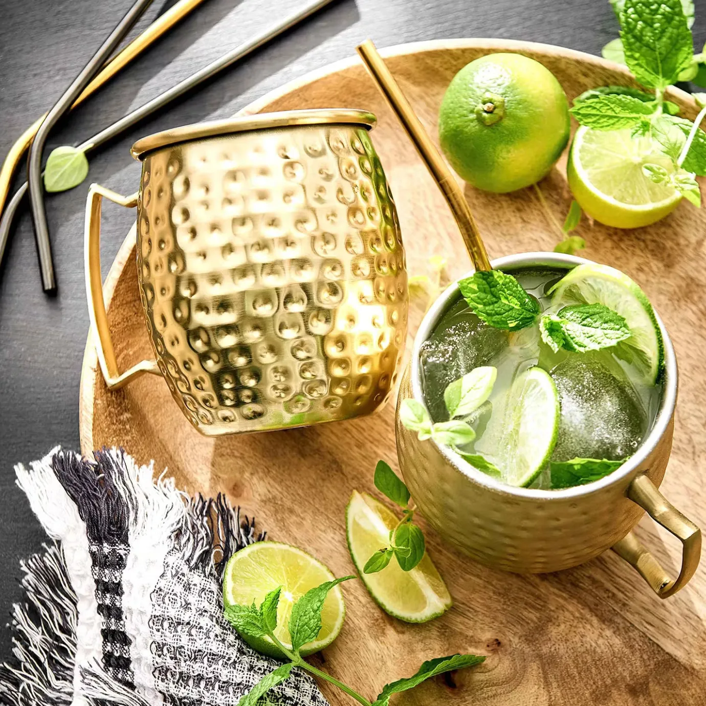 Butlers MOSCOW MULE Becher 4er-Set- Cocktailgläser