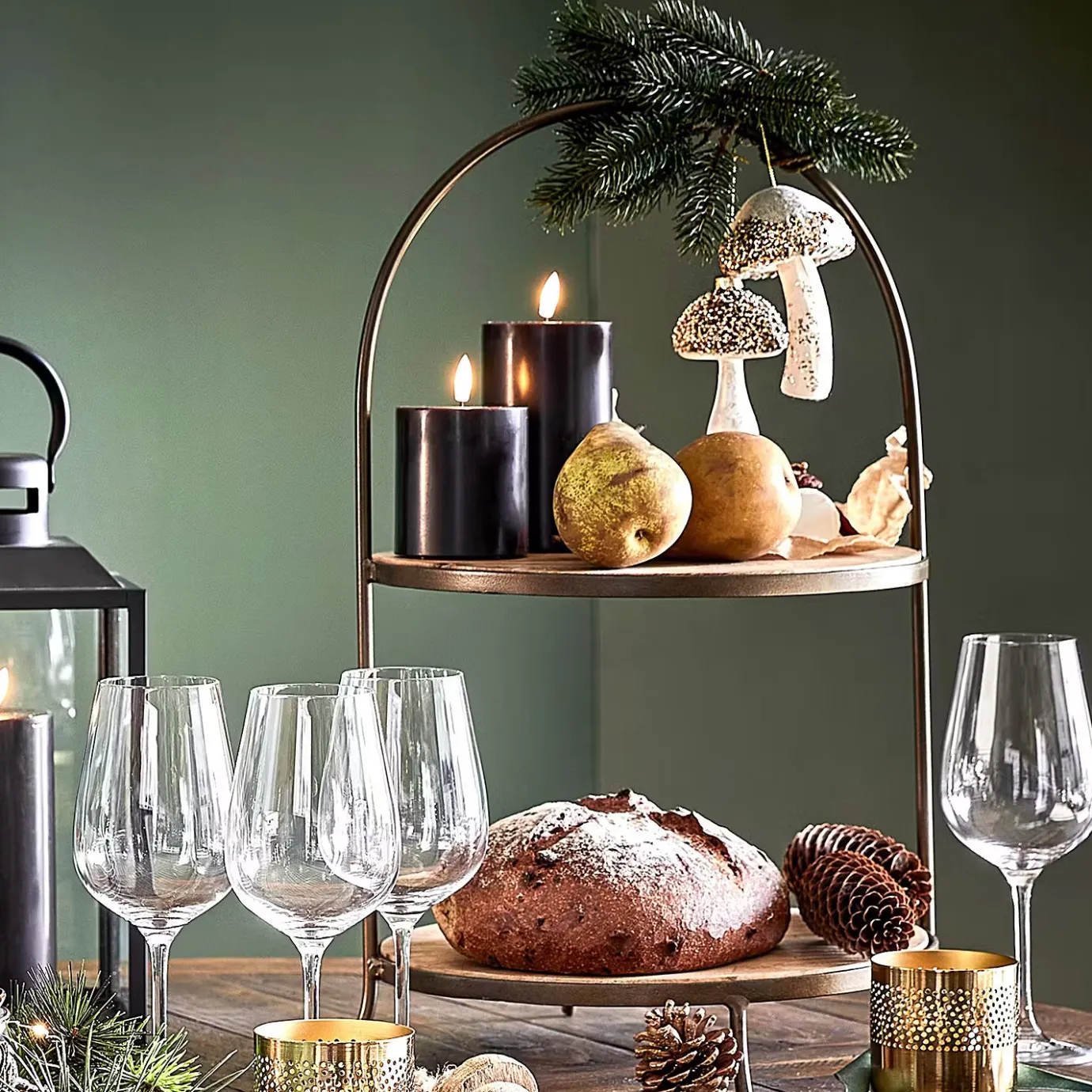 Butlers NORDIC LIGHT LED-Kerzen-Set 4-tlg.- Lichterketten