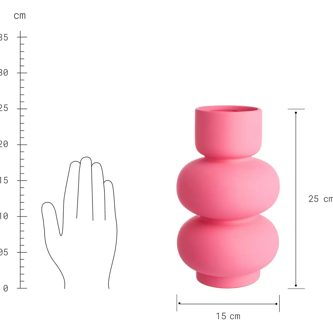 Butlers PINK Vase- Vasen