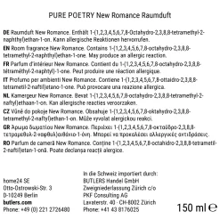 Butlers PURE POETRY Raumduft NEW ROMANCE- Raumdüfte|Raumdüfte & Diffuser