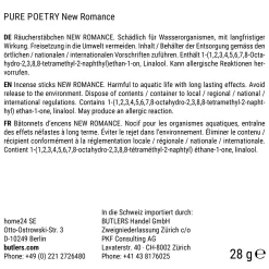 Butlers PURE POETRY Räucherstäbchen New Romance- Raumdüfte|Raumdüfte & Diffuser