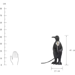 Butlers RINALDO Tischleuchte Pinguin- Tischlampen
