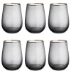 Butlers TOUCH OF GOLD Gläser mit Goldrand 6er-Set- Wassergläser