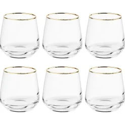 Butlers TOUCH OF GOLD Wasserglas 6er-Set- Wassergläser