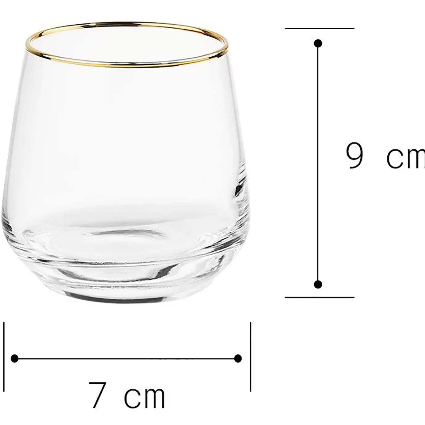 Butlers TOUCH OF GOLD Wasserglas 6er-Set- Wassergläser