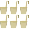 Butlers ZINC Hängetopf 6er-Set- Blumentöpfe & Übertöpfe