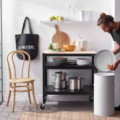 Butlers ZINC Mülltonne Oskar- Mülleimer