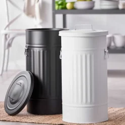 Butlers ZINC Mülltonne Oskar- Mülleimer